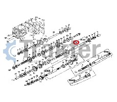 SHAFT PTO DOUBLE DIFFERENTIAL USED