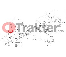 DIFFERENTIAL BRACKET METAL CRANKPIN BASE FRONT ORIGINAL KUBOTA 37410-56100