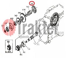 GEAR GEARBOX 25 TEETH ORIGINAL KUBOTA