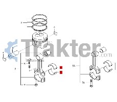 PLEUELLAGER ORIGINAL ISEKI 6212-271-016-00