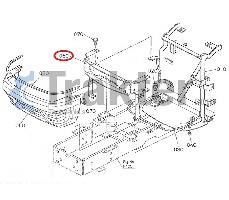 GRILLE MASK SPONGE IRON ORIGINAL KUBOTA