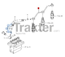 EINSPRITZDÜSE LEITUNG ORIGINAL ISEKI 6215-411-136-00