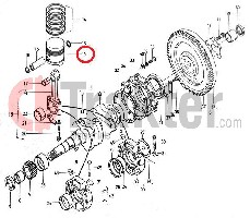 PISTON STANDARD ORIGINAL KUBOTA 15231-21110