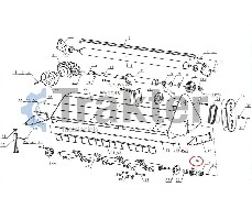 BELT PULLEY DOWN WITH 2 CHANNELS FOR BLS HOLDER FLAIL MOWER