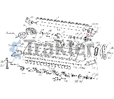 BELT PULLEY UP WITH 3 CHANNELS FOR BLS HOLDER FLAIL MOWER