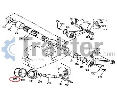 HYDRAULIC PISTON ORING ORIGINAL KUBOTA 04810-00800